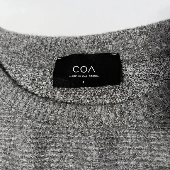 ANTHROPOLOGIE COA Gray Heather Flowy Sweater Dress. Size s - Picture 6 of 9